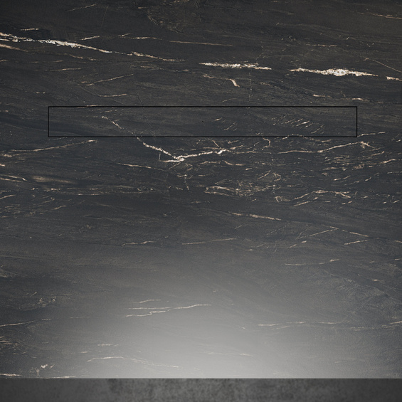 Okap Falmec Level Invisible 90 czarny połysk 800 m3/h (Personalizowany panel górny)