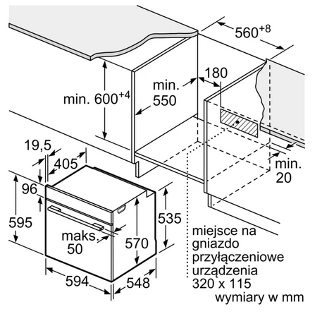 Piekarnik Siemens HR232GEB3 z funkcją pary do zabudowy