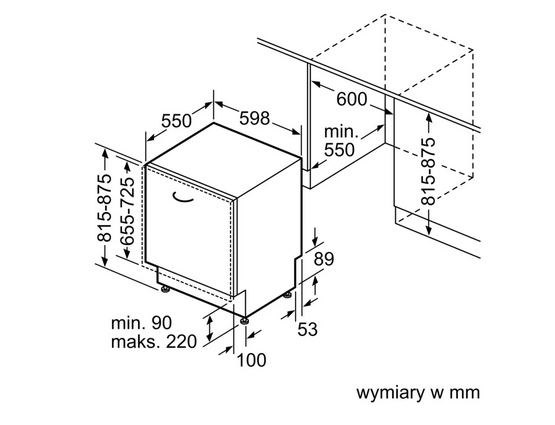 Zmywarka Bosch do zabudowy SMV6ZCX03E 60 cm wysyłka 24 h Gratis