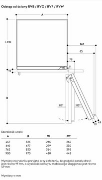 Chłodziarko - zamrażarka do zabudowy Gaggenau Vario seria Expressive RVB497190
