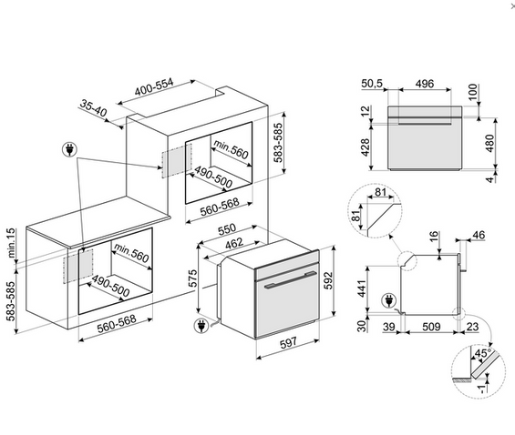 Piekarnik Smeg Galileo Omnichef SO6106WAPG