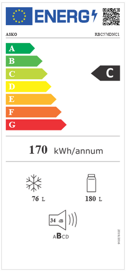 Chłodziarko-zamrażarka do zabudowy ASKO RBC576DNC1