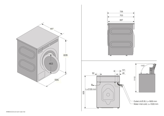 Wolnostojąca pralka ASKO W5114CXLW 11kg