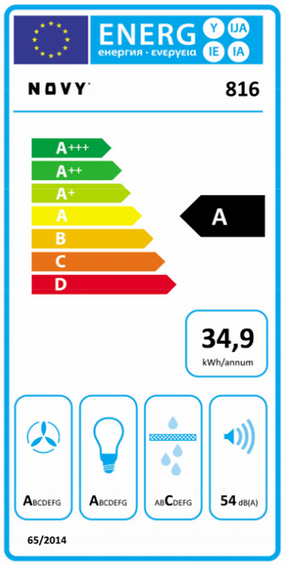 Okap do zabudowy Novy Mini Pureline 60 kolor Mineral black 816 z ekspozycji wysyłka 24h!