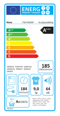 Suszarka z pompą ciepła Miele TWH780WP EcoSpeed&9kg 12098250