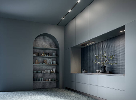 Okap Falmec Parallel Black 70 czarny 800 m³/h do zabudowy