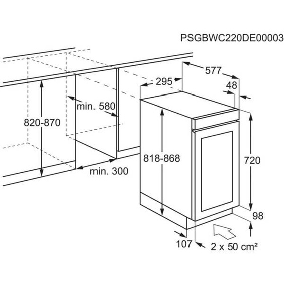 Winiarka Electrolux EWUS018B7B