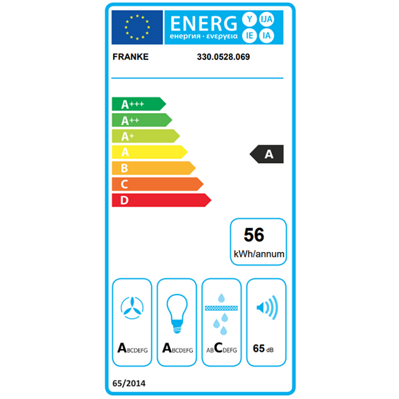 Okap Franke Evo Plus FPJ 705 V BK/SS Stal szlach. / szkło 330.0528.069