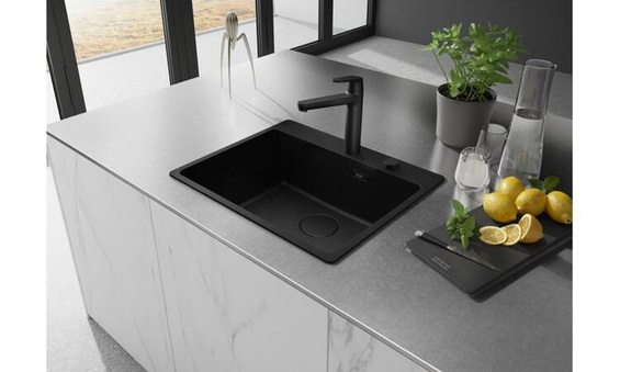 Zlew Franke MRG 610-54 FTL Czarny mat / Czarny odpływ 114.0693.579