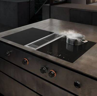 Płyta indukcyjna Gaggenau VI422105 CKI420010 stalowa rama stalowe pokrętła