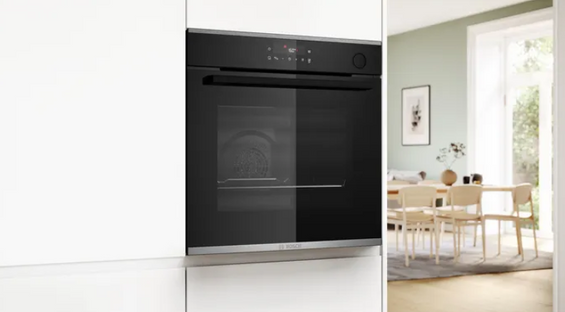 Piekarnik do zabudowy z funkcją pary Bosch HRG272EB3 czarny