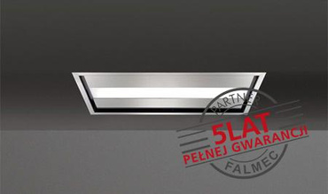 Okap sufitowy Falmec Nuvola Led 90 inox - korpus bez silnika, z pilotem