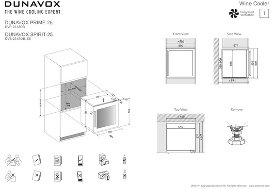 Winiarka Dunavox DVS-25.65DMB