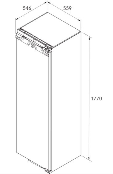 Chłodziarka z górnym zamrażalnikiem Bora Cool C178KGF