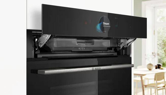 Piekarnik do zabudowy z funkcją pary Bosch HSG7584B1 czarny