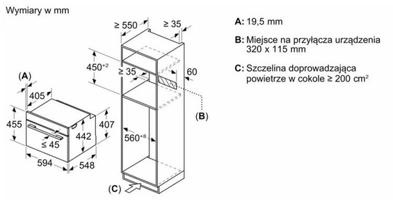 Piekarnik z mikrofalą do zabudowy Siemens CM724G1B1
