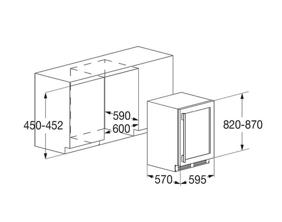 Winiarka podblatowa do zabudowy Fulgor Milano FWC 8200 U TC GBK