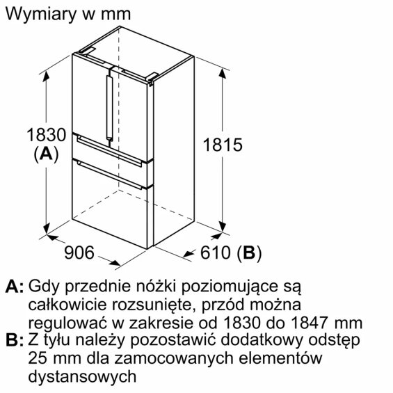 Chłodziarko zamrażarka Siemens KF96RSBEA Multi door