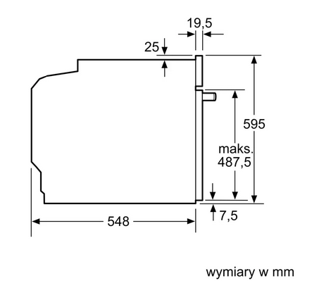 Piekarnik do zabudowy z funkcją pary Bosch HRG212BB3 czarny