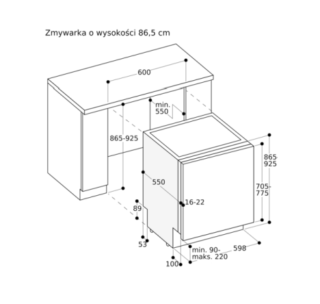 Zmywarka 200 series 60cm Gaggenau DF261101