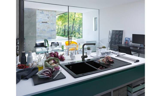 Bateria Franke Atlas Neo Sensor  Czarna stal szlachetna  115.0625.527