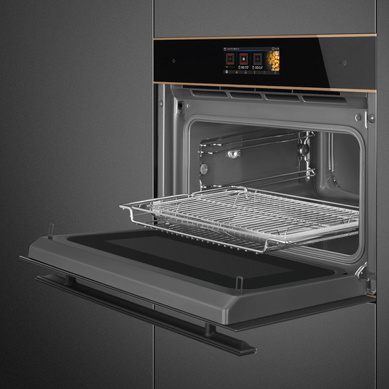 Piekarnik z mikrofalą Smeg Dolce Stil Novo SO4606WM2PNR