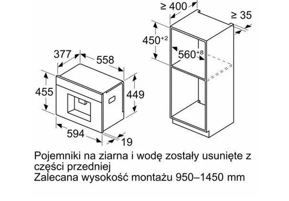 Ekspres do kawy Siemens do zabudowy CT718L1W0
