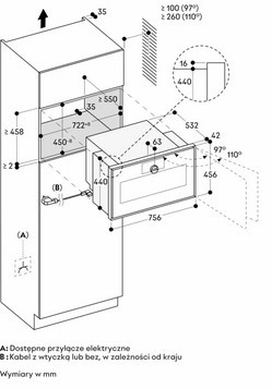 Kuchenka mikrofalowa z funkcją piekarnika Gaggenau seria Expressive GM480120