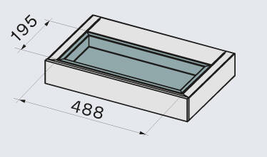 Falmec Elements Shelf 120 czarny 500 m³/h pochłaniacz