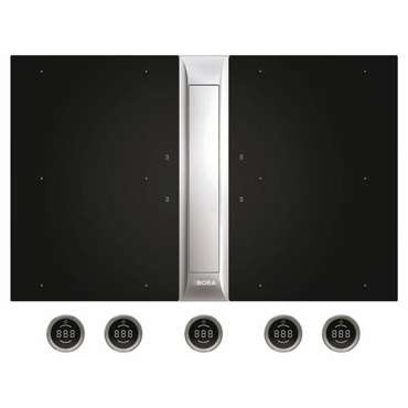 BORA Professional PKAS3FI Zestaw okap + płyty indukcyjne (1x PKAS3, 2x PKFI3, 1x EFBV90, 1x EF375, 1x EFV)