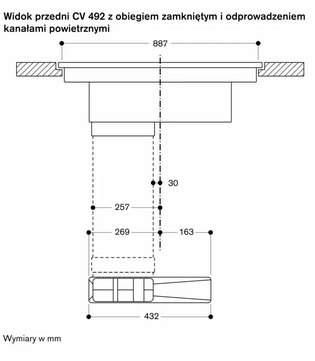 Płyta indukcyjna Gaggenau serie 400 CV492105M wykończenie czarne matowe/