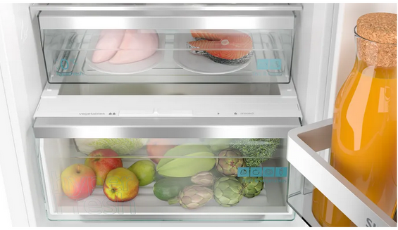 Lodówka z dolnym zamrażalnikiem do zabudowy Siemens KI86NADD0