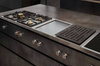 Płyta teppan yaki Vario Gaggenau VP414115 CKP420010 stalowa rama stalowe pokrętła