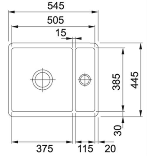 Zlew Franke KBK 160 Czarny mat 126.0442.602
