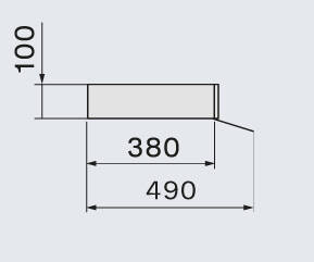 Falmec Elements Shelf 120 czarny 500 m³/h pochłaniacz