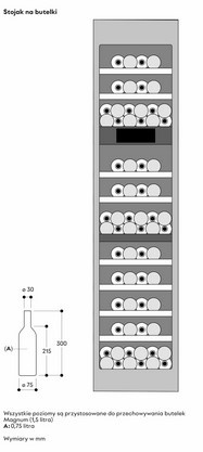 Chłodziarka do wina Gaggenau RVW417170 Vario seria Expressive
