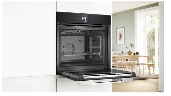 Piekarnik do zabudowy z funkcją pary Bosch HRG7361B1 czarny