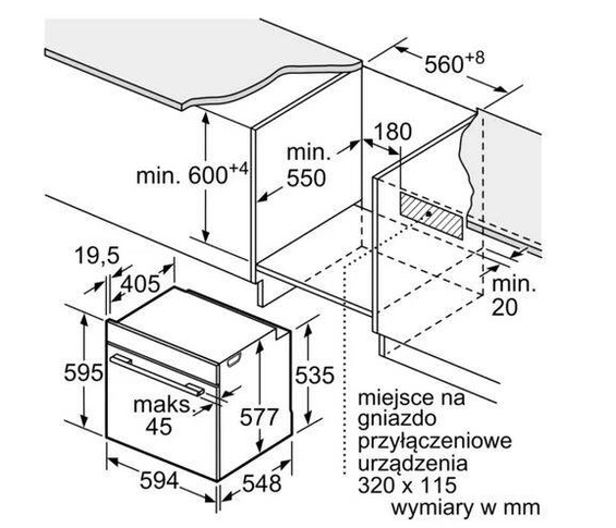 Piekarnik Siemens do zabudowy HB736G1B1
