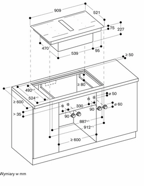 Płyta indukcyjna Gaggenau serie 400 CV492105M wykończenie czarne matowe/