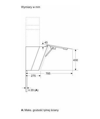 Okap naścienny Siemens LC81KAN20 80cm