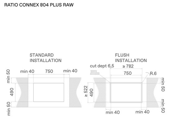 Płyta indukcyjna Elica Ratio Connex 804 Plus Raw PRF0210636