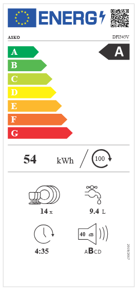 Zmywarka do zabudowy ASKO DFI545V