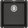 Zlewozmywak KubusX KXK 110-41 czarny mat 126.0738.289