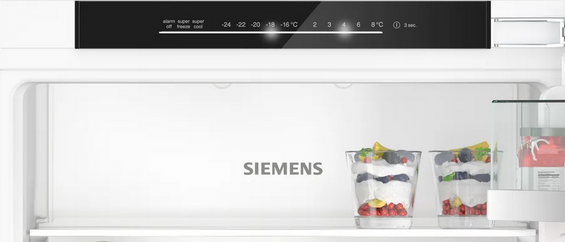 Lodówka z dolnym zamrażalnikiem do zabudowy Siemens KI86NADD0