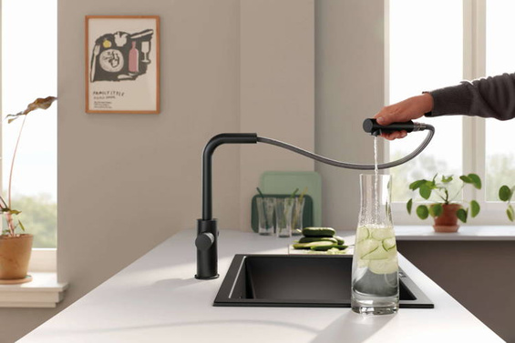 GROHE 30579KF0 zestaw Blue Pure Vento, kolor czarny. Zestaw z filtrem do wody i licznikiem. z ekspozycji