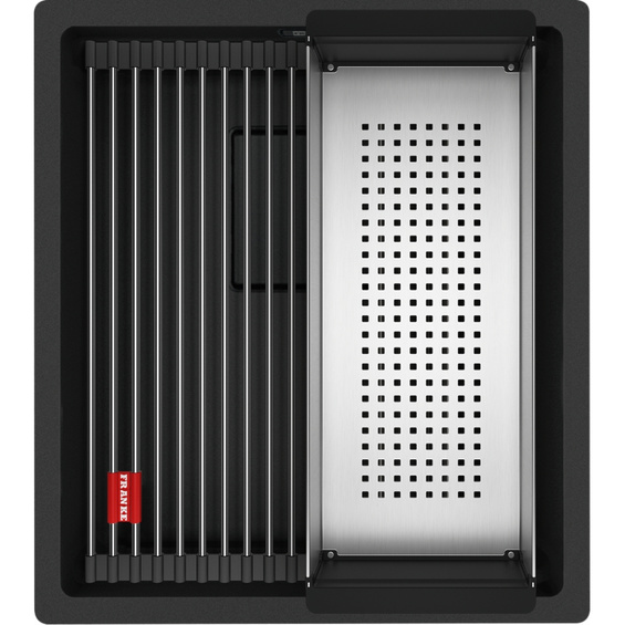 Zestaw Franke Kanon KNG 110-37 + Active Twist czarny mat 125.0697.691