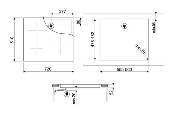 Płyta indukcyjna Smeg SI2731D