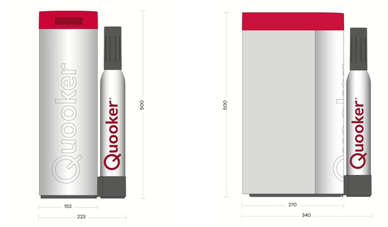 Quooker CUBE Schłodzona, niegazowana i gazowana woda