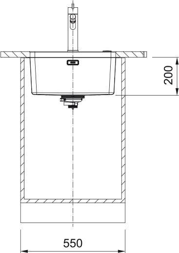 Zlew Franke MYX 110-45 Stal szlachetna szczotkowana 122.0624.555