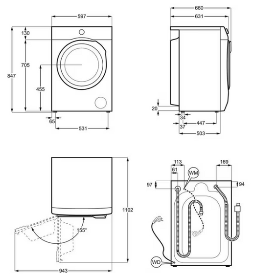 Pralko-suszarka Electrolux 700 SteamCare AutoDose 11 kg EW7W5607AP